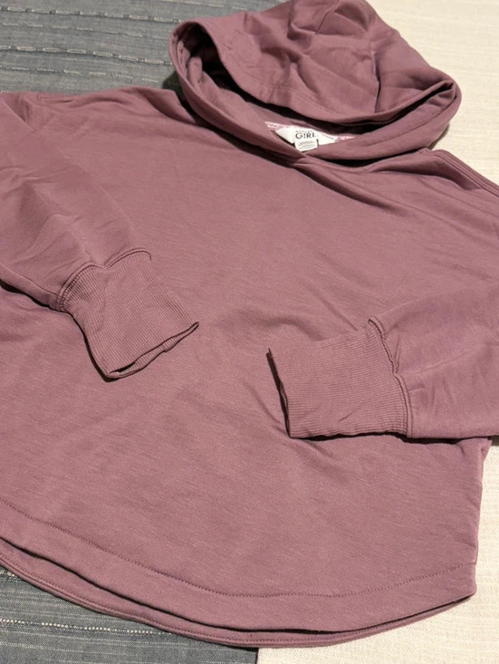 Athleta Tops - Athleta Girl Cozy Mauve Hoodie - Pullover cropped Sweatshirt size medium 8/10